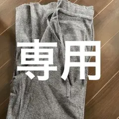 ユニクロ　ウォッシャブルニットリブパンツ グレー　L マタニティ