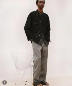 パンツ Cornier Super140's WOOL MAT BELTED PANTS Cornier Super140's WOOL MAT BELTED PANTS - メルカリ