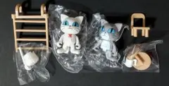 カプセルトイ ①　ネコカフェタイム　『シロネコ』と『灰のネコ』