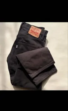 リーバイス 502W31ブラックストレートデニム 美品