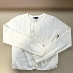 【GapKids】キッズ ニットカーディガン 140 アイボリー