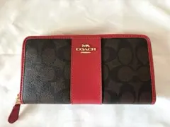 COACH 長財布 レッド