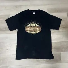 CAT COUNTRY 96.1 古着 Tシャツ ブラック 黒 L