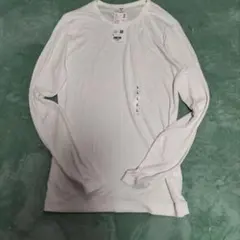 シアージャージークルーネックT UNIQLO ホワイト Lサイズ