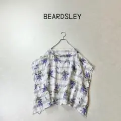 BEARDSLEY チェック×花プリントブラウス　フリーサイズのサムネイル