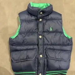 【2T】秋から活躍！リバーシブルでネイビーとグリーン２着分が楽しめますのサムネイル