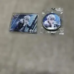 八乙女楽　ブラホワアクリルブロック　カプセル缶バッジ