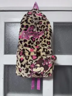 ミニー　リュック　ヒョウ柄　ディズニー