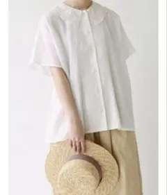 お値下げ！サマンサモスモス 襟スカラップレースブラウス