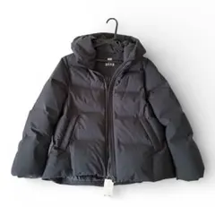 新品タグ付 UNIQLO シームレスダウンパーカー ブラック M 黒 未使用