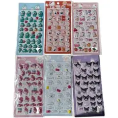 【新品未開封】サンリオ ボンボンドロップシール 6種セット