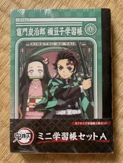 ショウワノート 鬼滅の刃 学習帳 ミニ学習帳セット B7 白無地 3冊入り A柄