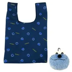 パペットスンスン エコバッグ 収納 ポーチ セット モフモフ カラビナ 付き