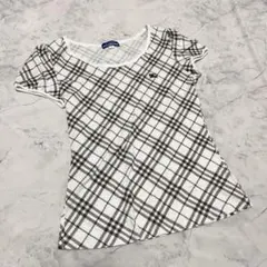 美品 Burberry ブルーレーベル 半袖Tシャツ ホースロゴノバチェック M