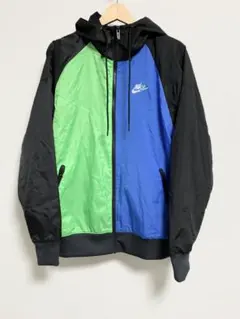 NIKE マルチカラーナイロンジップアップパーカー　Mサイズ