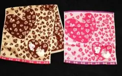 ミニーマウス　ハンドタオルとフェイスタオル2枚セット