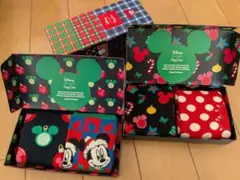 【クリスマス】Disney Happy Socks 靴下セット　計4足
