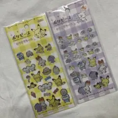 セリア　ポケピース キラキラシール2種セット　ポケモン