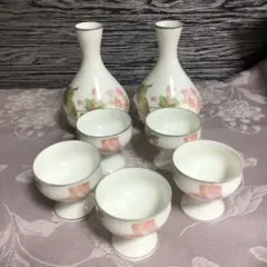 未使用　ノリタケ　酒器セット　高円のの　徳利×2、御猪口×5　高級