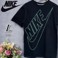NIKE ナイキ Tシャツ 半袖 ビッグロゴ ブラック　Lサイズのサムネイル