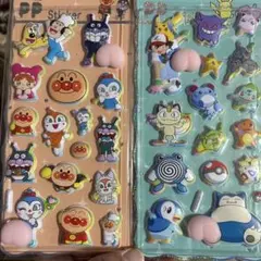 アンパンマン ポケモン PPステッカー 2枚セット