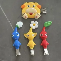 【新品】ピクミン ヘアクリップ 4種類コンプリートセット まとめ売り