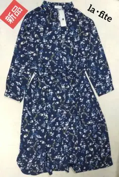 la・fite　新品　ワンピース　4L 3XL　花柄 大きいサイズ