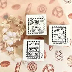 ❤️ ぷち復刻アレンジ　新作　プチチョコ　オリジナル　切手風　スタンプ　セット