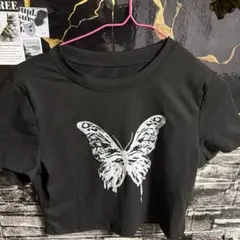 黑色蝴蝶T恤