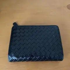 本革　Allegro 二つ折り財布 黒 レザー