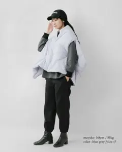 【新品】miffew ミフュー リバーシブル ダウン ケープ