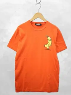 ディースクエアード クルーネック バナナ シガー プリント 半袖 Tシャツ S