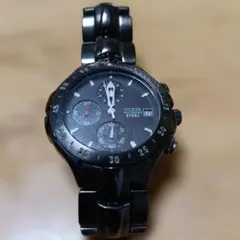 GUESS クロノグラフ 時計 ブラック 2025年最新】guess steelの人気アイテム - メルカリ