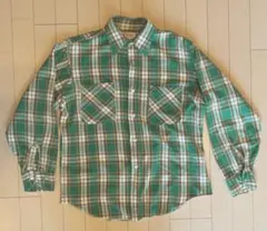 BIG MAC ビッグマック 70s ネルシャツ M グリーン