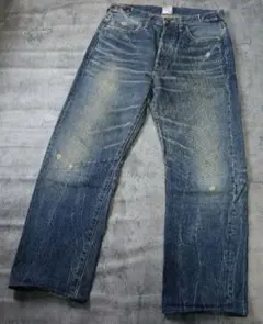 紫製品 Prps クラッシュ ジーンズ ダメージ加工 鬼ヒゲ ハチの巣 日本製