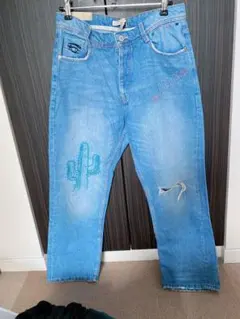 ★断捨離の為2/8まで★ ZARA デザインジーンズ　刺繍