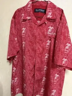 最終値下げ‼️夏ですよPELLE PELLE 半袖シャツ レッド サイズL アロハのサムネイル