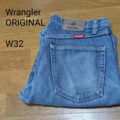 US古着 Wrangler ORIGINAL ラングラー　ブルーデニム　W32