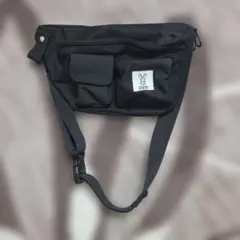DOD [ディーオーディー]立体ポケット付き多機能ボディバッグBLACK
