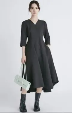 CELFORD セルフォードツイストワンピース黒36美品結婚式入学式オケージョン