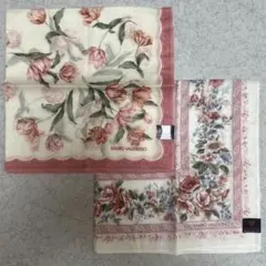 【新品 未使用 タグ付】MARIO VALENTINO 花柄ハンカチ 2枚セットのサムネイル