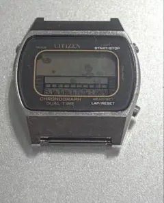 CITIZEN デジタル 腕時計 本体 クロノグラフ　ジャンク品のサムネイル