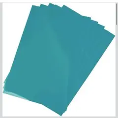 アイロンシート アイロンプリントシート 5枚入り 青緑色 約A4サイズ