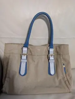 SAZABY サザビー トートバッグ ナイロン　レザー　A4サイズ収納