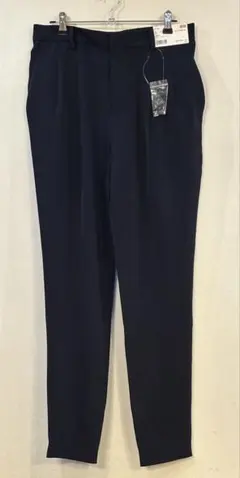新品◆ユニクロ ドレープ ジョガーパンツ ロングパンツ ネイビー L 丈長め