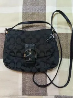 COACH ★ソーホーシグネチャー★ショルダーバッグ ★ブラック系