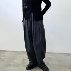 【美品】 タフタイージーパンツ　フリーサイズ　グレー