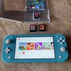 スイッチライト Switch Lite ターコイズ + ゲームソフト3つセット