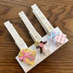 結婚式 席札 ウェディング ウッドクリップ ハンドメイド オーダー
