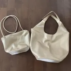 MACARONIC STYLE トートバッグ 2点セット ゴールドのサムネイル